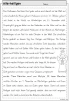 Vorschau - Arbeitsblätter - FREEBIE: Infotext zu Allerheiligen und Allerseelen (1.-4. Klasse) - Seite 3