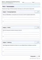 Vorschau - Arbeitsblätter - Klausur zur Prüfungsvorbereitung Hauptschulabschluss – Textverständnis & Sprachgebrauch / Deutschprüfung / Abschlussprüfung - Seite 3