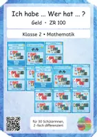 Vorschau - Spiele - Ich habe ... Wer hat ? Lesespiel Geld Mathe Zahlenraum 100 - Deckblatt