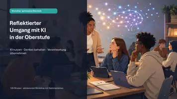 Vorschau - Arbeitsblätter - Workshop - Verantwortungsvolle KI Nutzung in der Oberstufe - Deckblatt