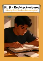 Vorschau - Arbeitsblätter - Übungsstunde Rechtschreibstrategien (Rechtschreibung) - Klasse 8 - Deckblatt