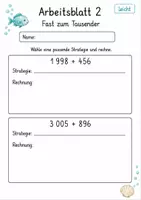 Vorschau - Arbeitsblätter - Wiederholung Rechenstrategien | Mathematik Klasse 4 | 10 Arbeitsblätter als PDF - Seite 2