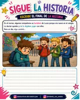 Vista previa - Hojas de trabajo - Continúa la historia - página 1