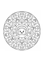 Vorschau - Mal- und Bastelvorlagen - Herbstmandalas – Ausmalbilder für die Grundschule - Seite 3