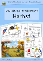 Vorschau - Stationenlernen - Herbst (DaF/DaZ/Deutsch, Lernwerkstatt) - Deckblatt