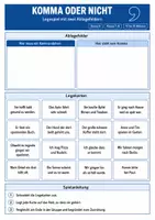 Vorschau - Arbeitsblätter - Kommasetzung – 3 Lernspiele für Klasse 7–9 | Legespiele & Komma-Quiz - Seite 2