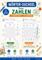 Vorschau - Spiele - 3 Wörter-Suchsel zum Thema „Zahlen“ – mit Lösungen und Schreibwerkstatt - Deckblatt