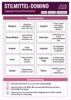 Vorschau - Arbeitsblätter - Stilmittel – 3 Lernspiele für Klasse 8–10 | Domino, Legespiel & Quiz - Seite 1
