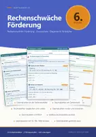 Vorschau - Arbeitsblätter - Rechenschwäche Förderung Klasse 6 Mathematik - Deckblatt