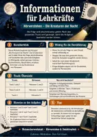 Vorschau - Arbeitsblätter - Hörverstehen & Detektivarbeit – „Kreaturen der Nacht“ - Seite 1