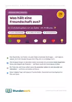 Vorschau - Arbeitsblätter - Freundschaft Dilemma Ethik Klasse 6 7 - Deckblatt