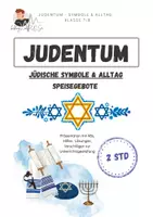 Vorschau - Arbeitsblätter - Judentum | Speise Gebot | Symbole & Alltag - Deckblatt