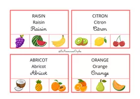 Aperçu - Feuilles d'exercices - Cartes à Pinces: les fruits et les légumes - Page 2
