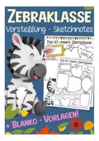 Vorschau - Arbeitsblätter - Klassenvorstellung Zebraklasse Kreatives Schreiben Deutsch - Deckblatt