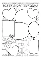 Vorschau - Arbeitsblätter - Klassenvorstellung Zebraklasse Kreatives Schreiben Deutsch - Seite 3