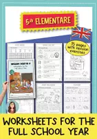 anteprima - Esercizi - Inglese prima media – Schede didattiche di grammatica e lessico (ripasso di fine anno) - Pagina di copertina