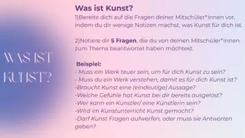 Vorschau - Präsentationen/Tafelbilder - Reflexionsmethode zur Frage: Was ist Kunst? - Seite 2