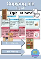 Vorschau - Arbeitsblätter - Materialpaket - Reden / Sprechen / Speaking / Talking - At home / Living / Furniture & Rooms - zu Hause / wohnen / Möbel & Räume - Englisch - Seite 1