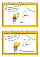 Vorschau - Unterrichtsreihen - Klaro DaZ & Fördern- Materialpaket 2./ 3./ 4. Klasse zurück aus den Ferien - Deckblatt
