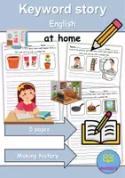 Vorschau - Arbeitsblätter - At home / Living / Furniture & Rooms - zu Hause / wohnen / Möbel & Räume : word story / Reizwortgeschichten (Englisch) - Deckblatt