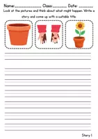 Vorschau - Arbeitsblätter - At home / Living / Furniture & Rooms - zu Hause / wohnen / Möbel & Räume : word story / Reizwortgeschichten (Englisch) - Seite 1