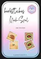 Vorschau - Stationenlernen - Herbst Merk-Spiel - 1. & 2. Klasse - Deckblatt