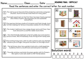 Vorschau - Spiele - At home / Living / Furniture & Rooms - zu Hause / wohnen / Möbel & Räume : Lesespur / Leserätsel Englisch - Seite 3