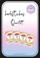 Vorschau - Stationenlernen - Herbst Quartett - 1. & 2. Klasse - Deckblatt