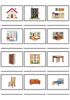 Vorschau - Spiele - Materialpaket - Schreiben und Sprache / Writing and language - At home / Living / Furniture & Rooms - zu Hause / wohnen / Möbel & Räume - Englisch - Seite 3