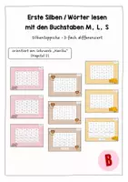 Vorschau - Aufgabenkarten - Silbenteppich - Karibu Lehrwerk (M, L, S - Kapitel 2) - Deckblatt