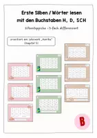 Vorschau - Aufgabenkarten - Silbenteppich - Karibu Lehrwerk (H, D, SCH - Kapitel 5) - Deckblatt