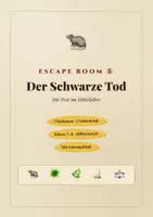 Vorschau - Arbeitsblätter - Escape Room Mittelalter – Pest: Der Schwarze Tod - Deckblatt