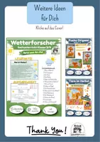 Vorschau - Mal- und Bastelvorlagen - Kunst Mandala Grundschule, Wetter Ausmalbilder | 4 Schwierigkeitsstufen für Klasse 1, Klasse 2, Klasse 3, Klasse 4 - Seite 1