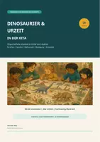 Vorschau - Stundenentwürfe - Dinosaurier & Urzeit in der Kita – 20 Angebote, Praxiskarten und Kopiervorlagen - Deckblatt