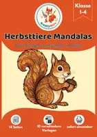 Vorschau - Arbeitsblätter - Herbsttiere Mandalas – 10 Ausmalbilder für die Grundschule | Klasse 1–4 - Deckblatt