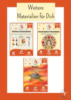 Vorschau - Arbeitsblätter - Herbsttiere Mandalas – 10 Ausmalbilder für die Grundschule | Klasse 1–4 - Seite 1