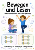 Vorschau - Spiele - Lesen und Bewegen - Leseförderung - Deckblatt