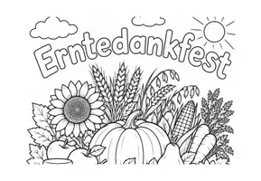 Vorschau - Arbeitsblätter - Kostenlose Ausmalbilder Erntedankfest für die Grundschule - Seite 3