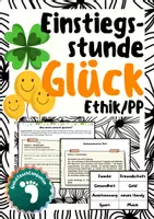 Vorschau - Stundenentwürfe - Einstiegsstunde: Was macht wirklich glücklich? (Ethik, Philosophie) - Deckblatt