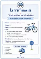 Vorschau - Arbeitsblätter - Fit für die Fahrradprüfung – Verkehrserziehung Klasse 3/4 - Seite 1
