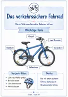 Vorschau - Arbeitsblätter - Fit für die Fahrradprüfung – Verkehrserziehung Klasse 3/4 - Seite 2