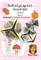 Vorschau - Mal- und Bastelvorlagen - Herbst basteln – Fidget Flexagon - Deckblatt