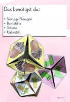 Vorschau - Mal- und Bastelvorlagen - Herbst basteln – Fidget Flexagon - Seite 3