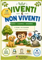 anteprima - Esperimenti - Viventi e non viventi, scuola primaria - Pagina di copertina