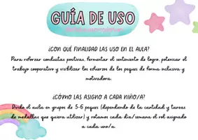 Vista previa - Tarjetas / Manipulativos - Medallas con roles para el aula. Versión ingles y español. - página 1