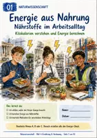 Vorschau - Stundenentwürfe - Kalorien berechnen: Energie aus Nährstoffen (kcal/kJ) – Selbstlernheft mit 3 Niveaus + Lösungen - Deckblatt