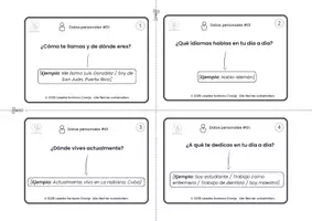 Vorschau - Unterrichtsreihen - Spanisch A1: 50 SPRECHKARTEN / Español: Conversación - Seite 2