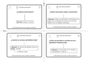 Vorschau - Unterrichtsreihen - Spanisch A1: 50 SPRECHKARTEN / Español: Conversación - Seite 3