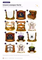 Vorschau - Arbeitsblätter - Der verschwundene Zauberhut – Halloween-Lesespur mit 4 Differenzierungsstufen - Seite 3