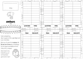 Vorschau - Anderer Materialtyp - Lesepass - Mini-Faltbuch für die Grundschule - Seite 3